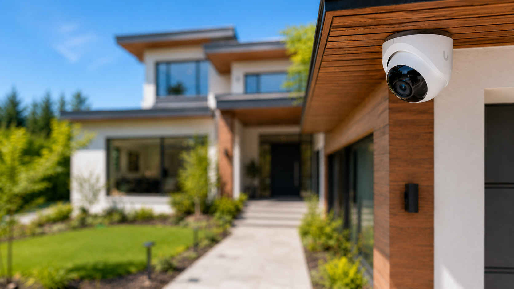 Security camera system for residential property